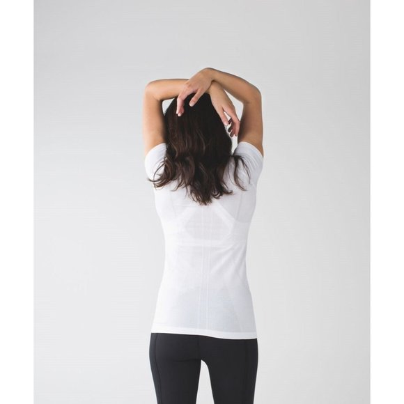 LULULEMON 2 Run: Swiftly Tech Short Sleeve Heathered White - Picture 4 of 7